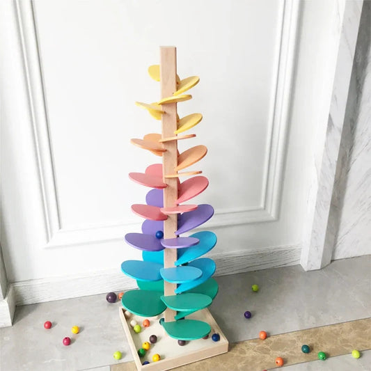TECH ESSENTIALS — Wooden Rainbow Music Tree Ball Track