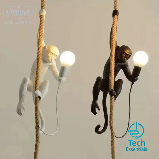 TECH ESSENTIALS — Retro Resin Monkey Wall Lamp