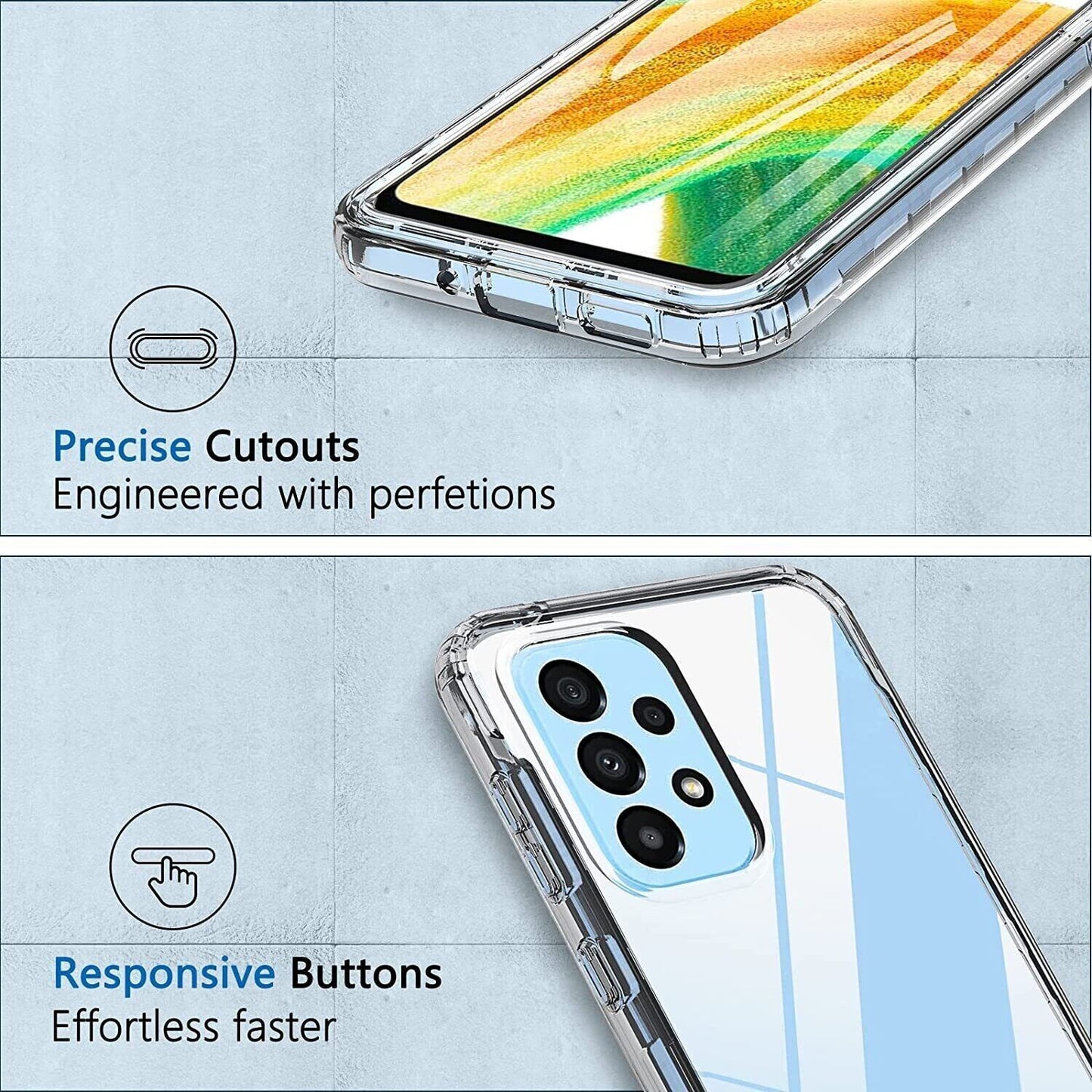 For Samsung Galaxy A04S A14 A34 A54 5G Case Full Body 360 Shockproof Phone Cover