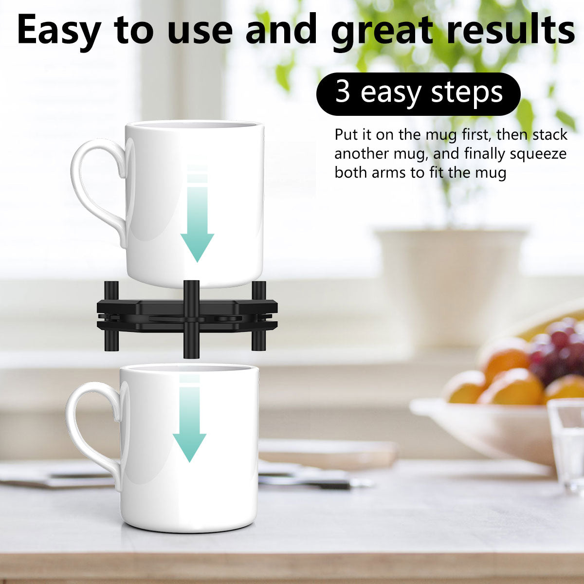 TECH ESSENTIALS — Adjustable Coffee Mug Holder