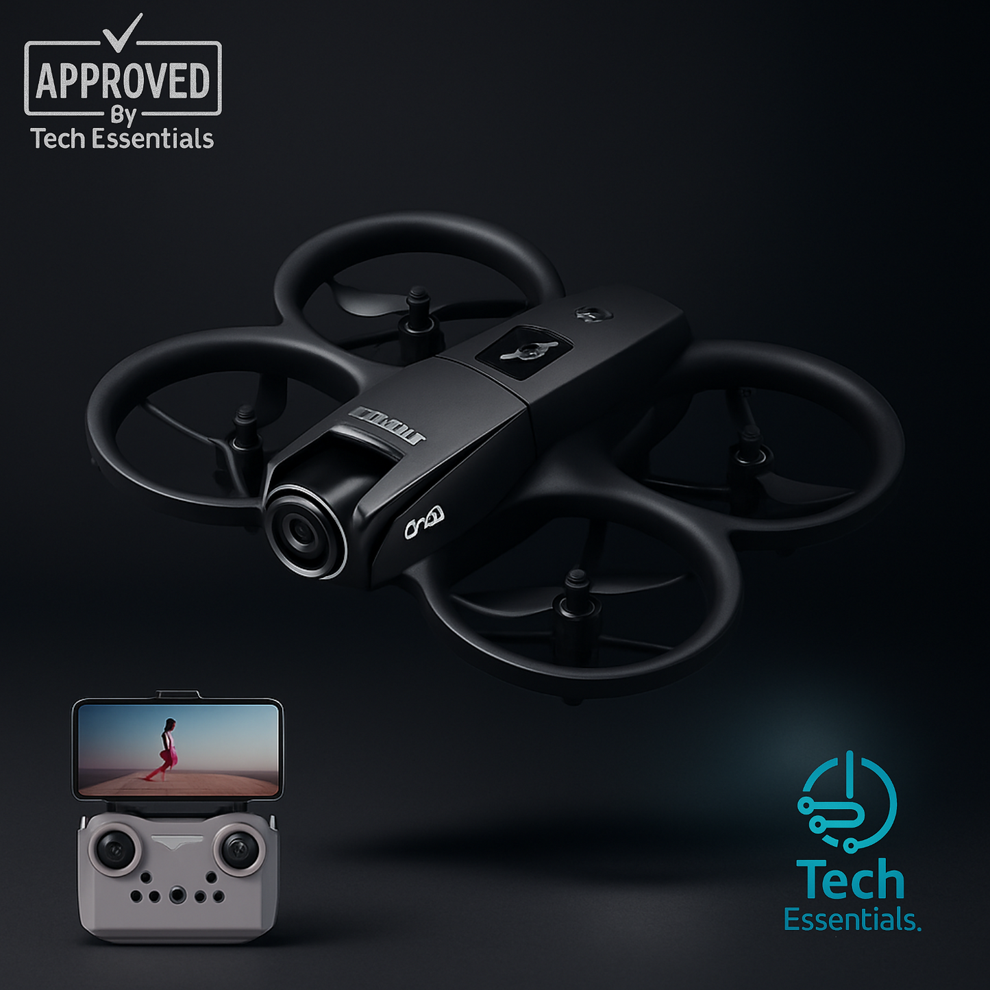 TechEssentials 8K Dual HD UAV Camera 