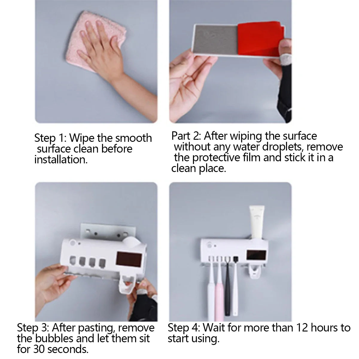 TECH ESSENTIALS — Smart Toothbrush Sanitizer & Automatic Toothpaste Dispenser