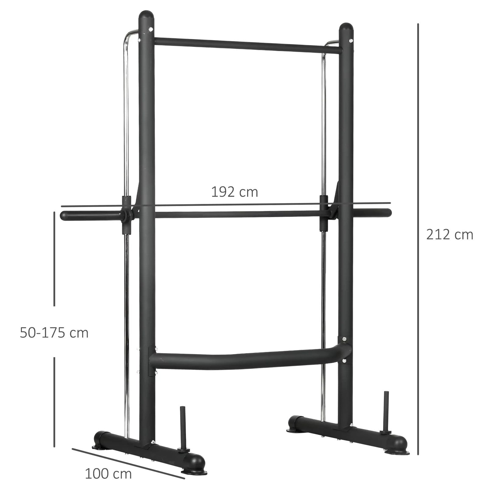 TECH ESSENTIALS — Squat Rack with Pull-Up Bar