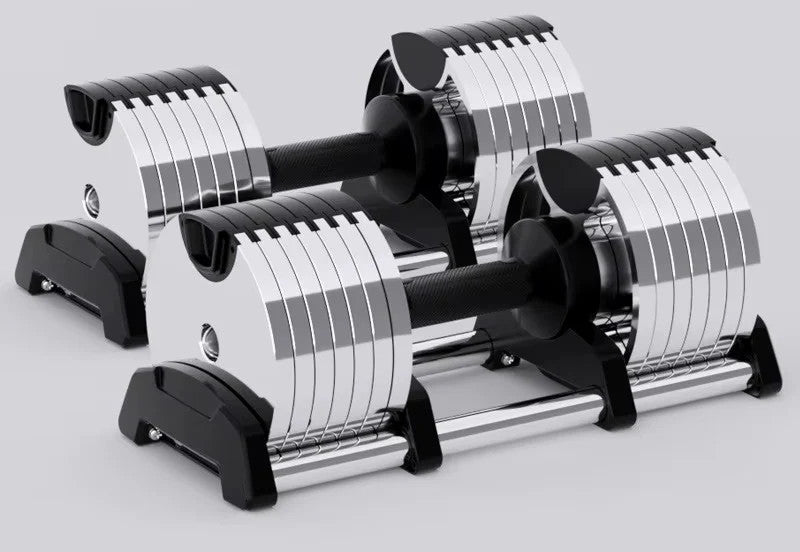 TECH ESSENTIALS — Professional Electroplated Dumbbell Set (32kg)