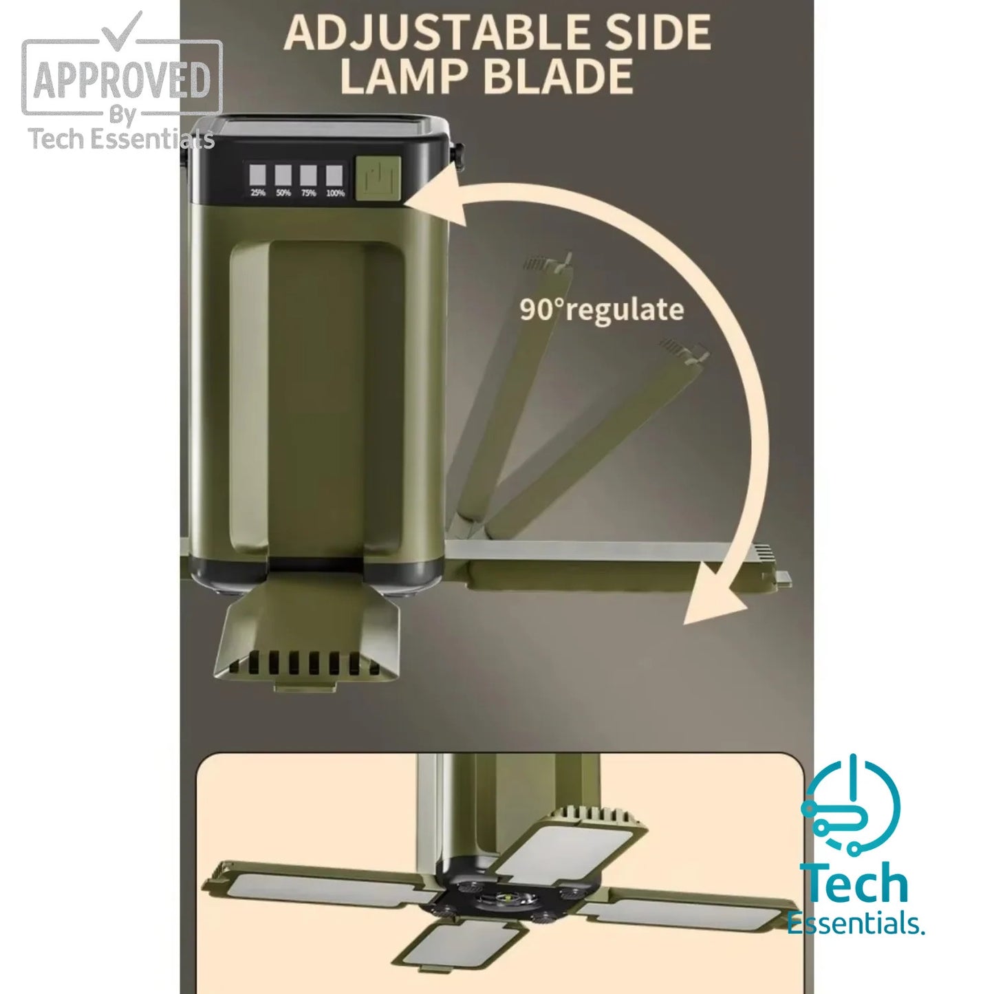 TECH ESSENTIALS — Solar Outdoor Portable Camping Light