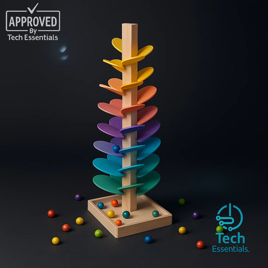 TECH ESSENTIALS — Wooden Rainbow Music Tree Ball Track