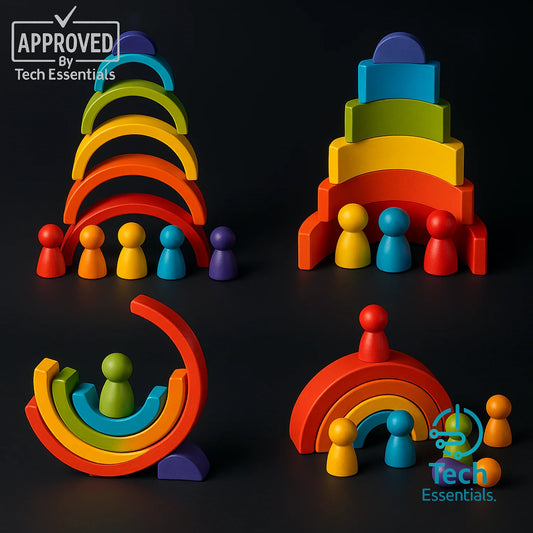 TECH ESSENTIALS — Wooden Stacking Blocks