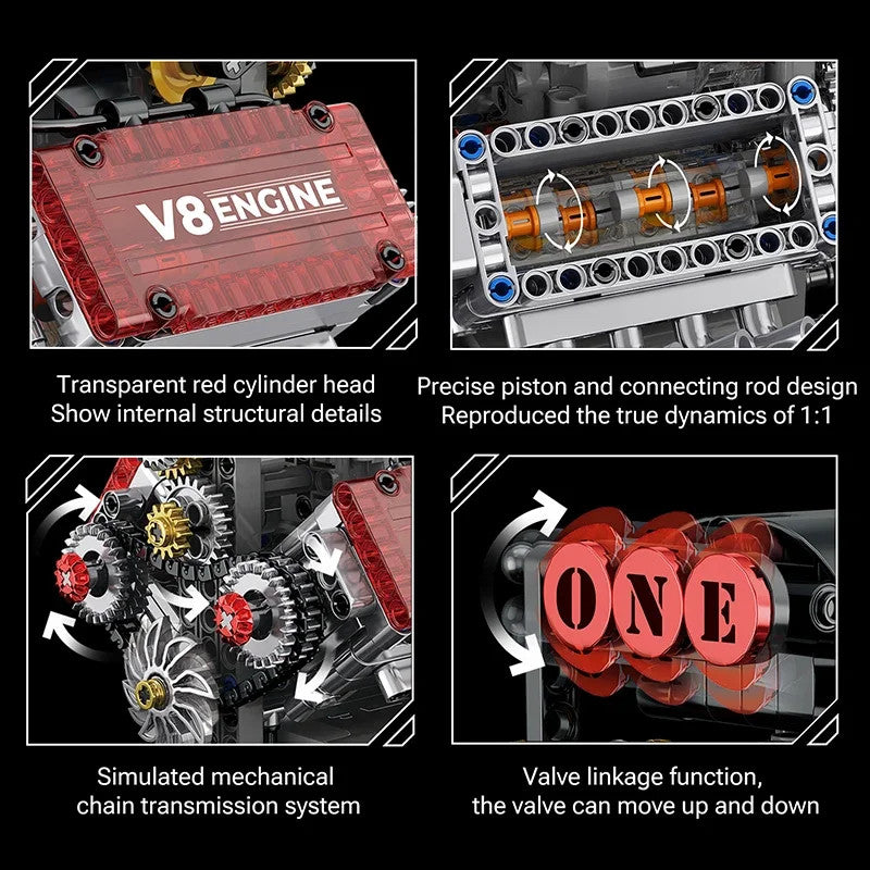 TECH ESSENTIALS — V8 Engine Motorized Electrical Model