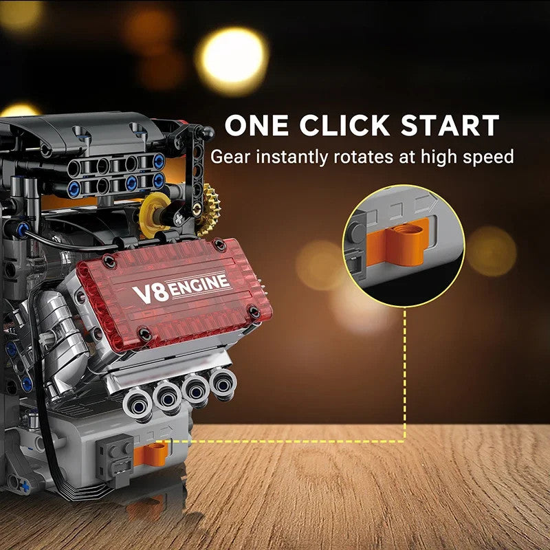 TECH ESSENTIALS — V8 Engine Motorized Electrical Model