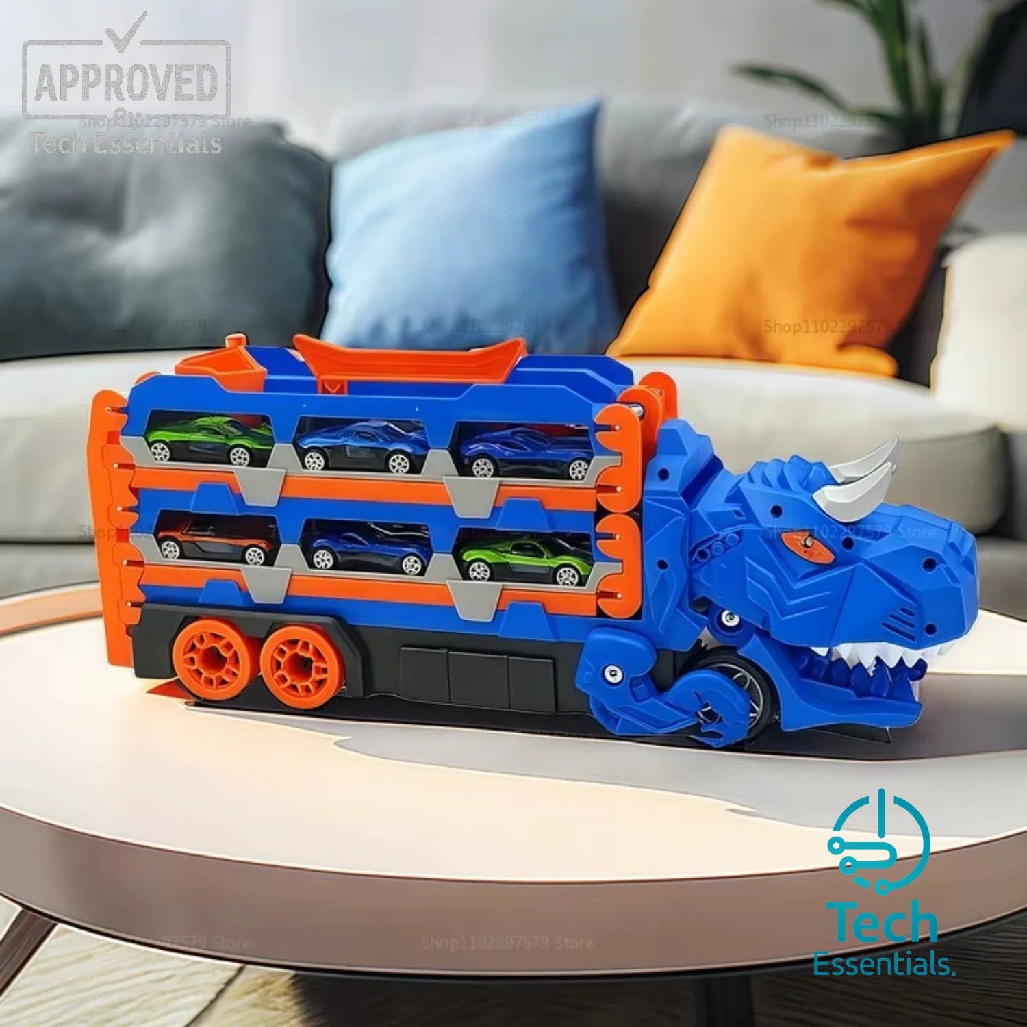 TECH ESSENTIALS — Dinosaur Transport Truck Toy