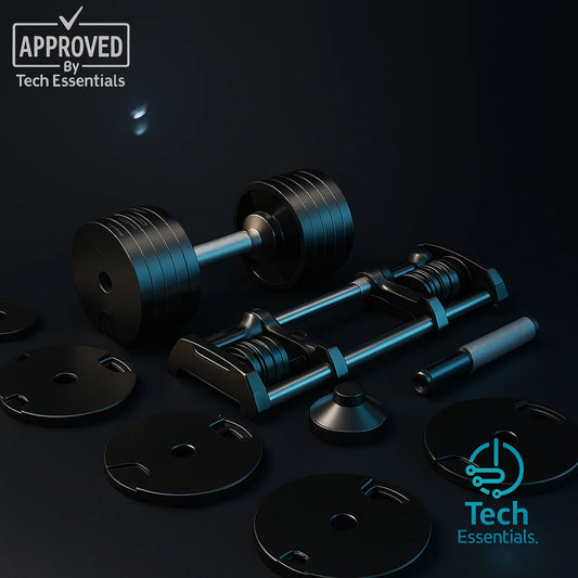 TECH ESSENTIALS — Electroplated Dumbbell Set (32kg)