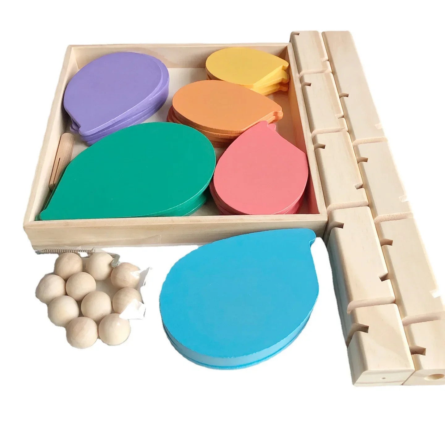 TECH ESSENTIALS — Wooden Rainbow Music Tree Ball Track
