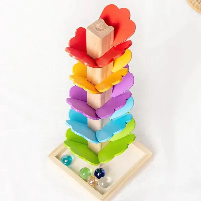 TECH ESSENTIALS — Wooden Rainbow Music Tree Ball Track