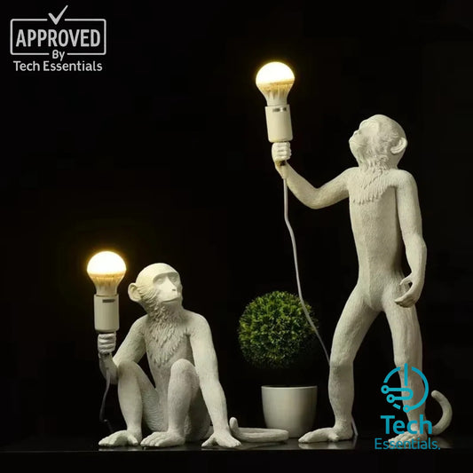 TECH ESSENTIALS — Retro Resin Monkey Wall Lamp