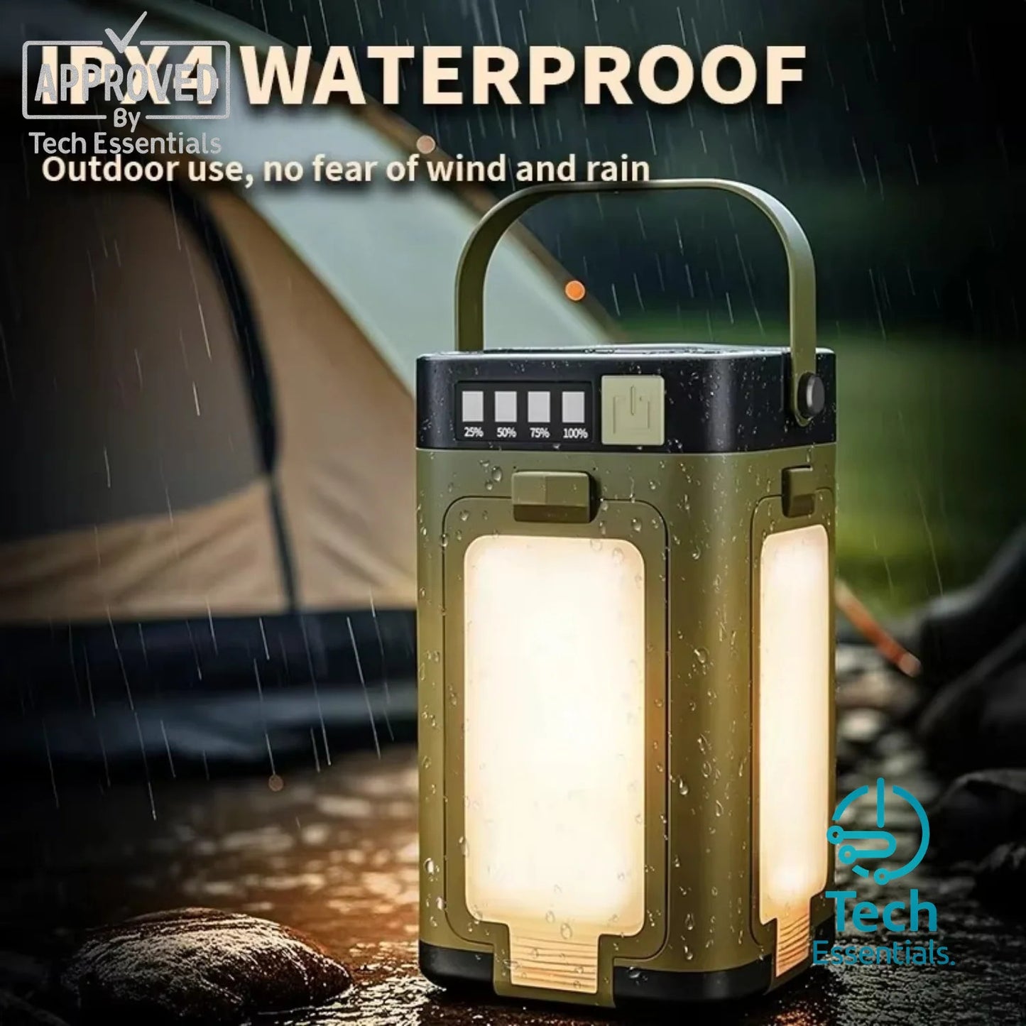 TECH ESSENTIALS — Solar Outdoor Portable Camping Light