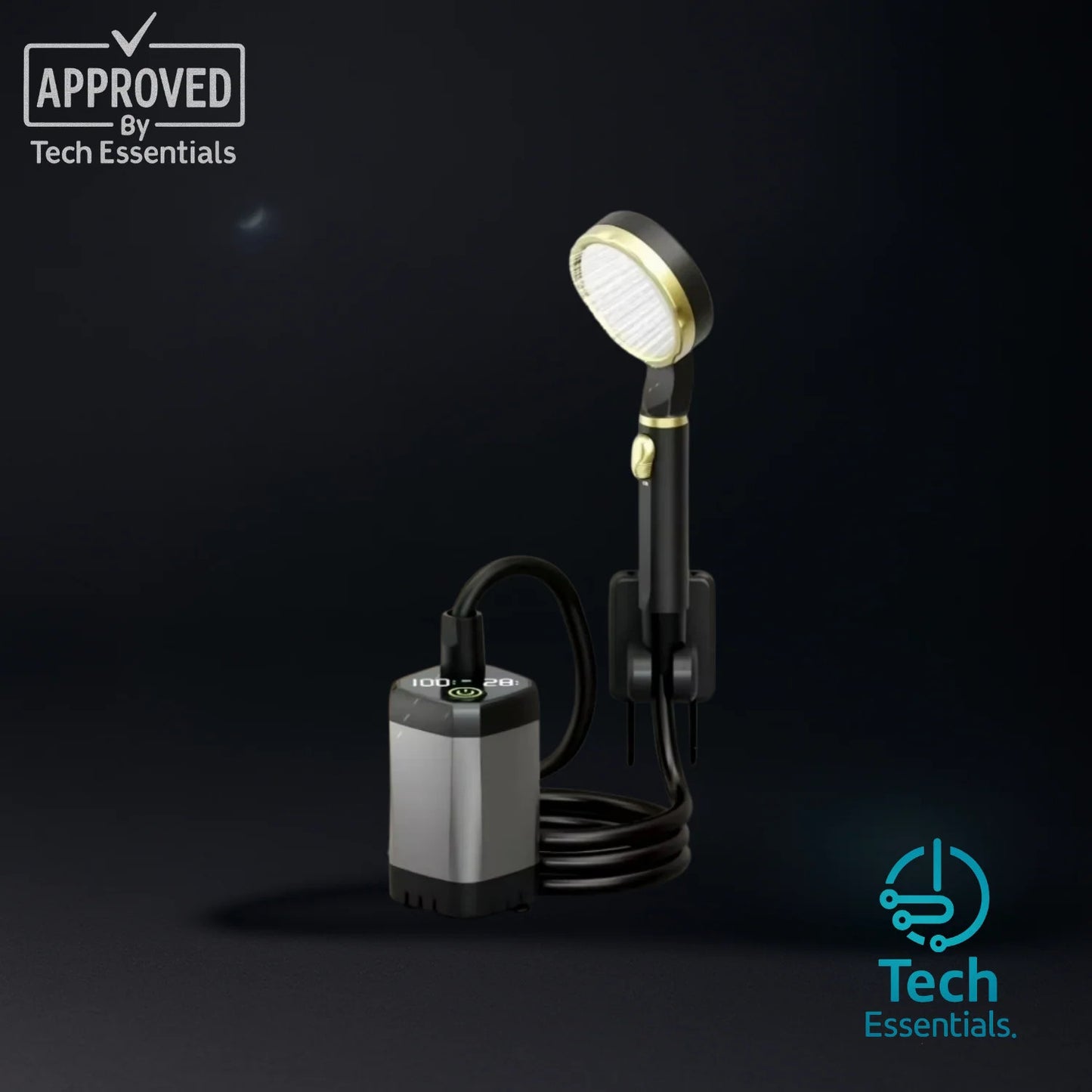 TECH ESSENTIALS — Portable Electric Shower Unit