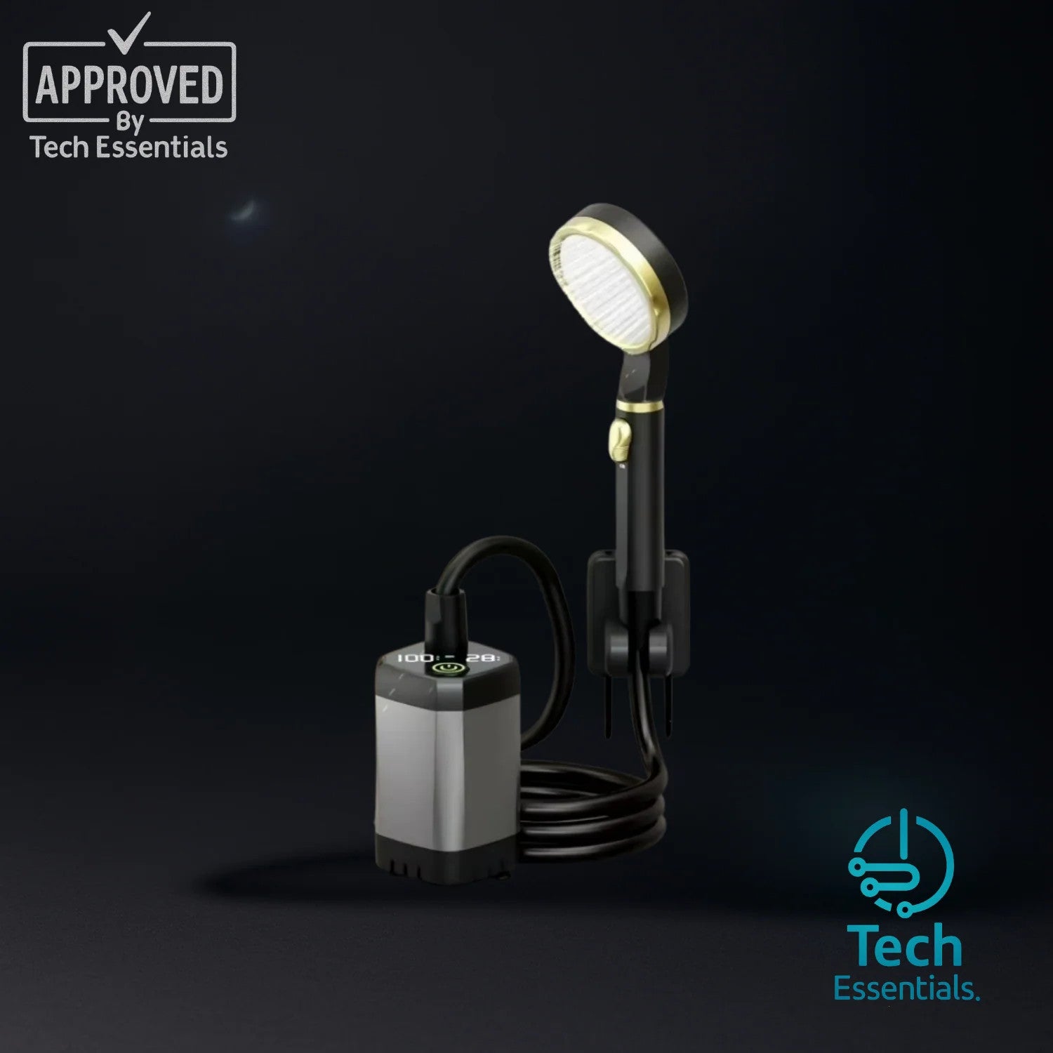 TECH ESSENTIALS — Portable Electric Shower Unit