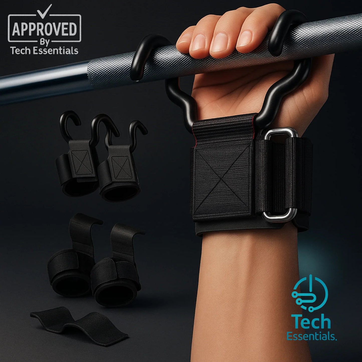 TECH ESSENTIALS — Weight Lifting Hooks