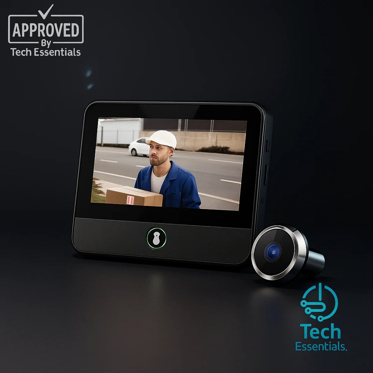 TECH ESSENTIALS — Smart WiFi 2K Doorbell Camera