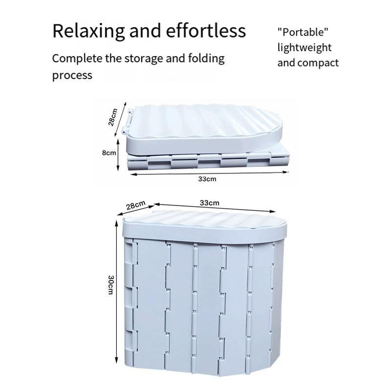 TECH ESSENTIALS —Portable Folding Toilet