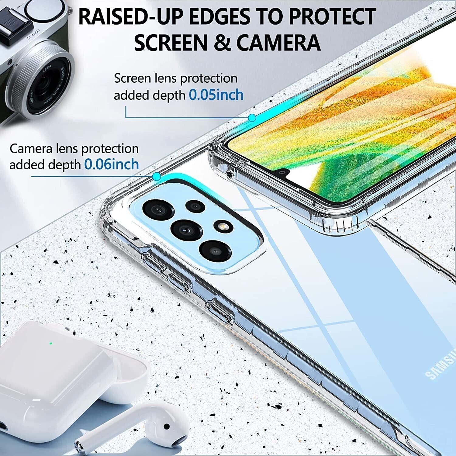 For Samsung Galaxy A04S A14 A34 A54 5G Case Full Body 360 Shockproof Phone Cover