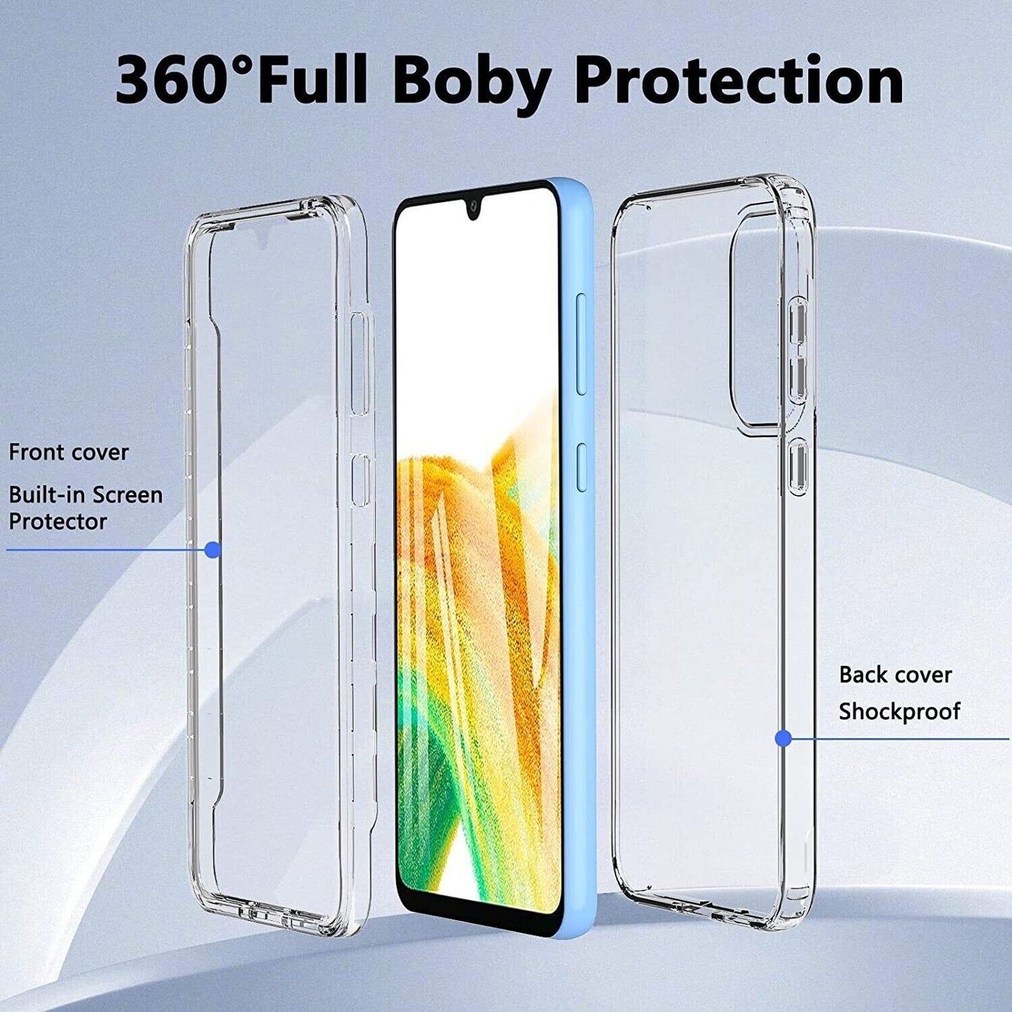 For Samsung Galaxy A04S A14 A34 A54 5G Case Full Body 360 Shockproof Phone Cover