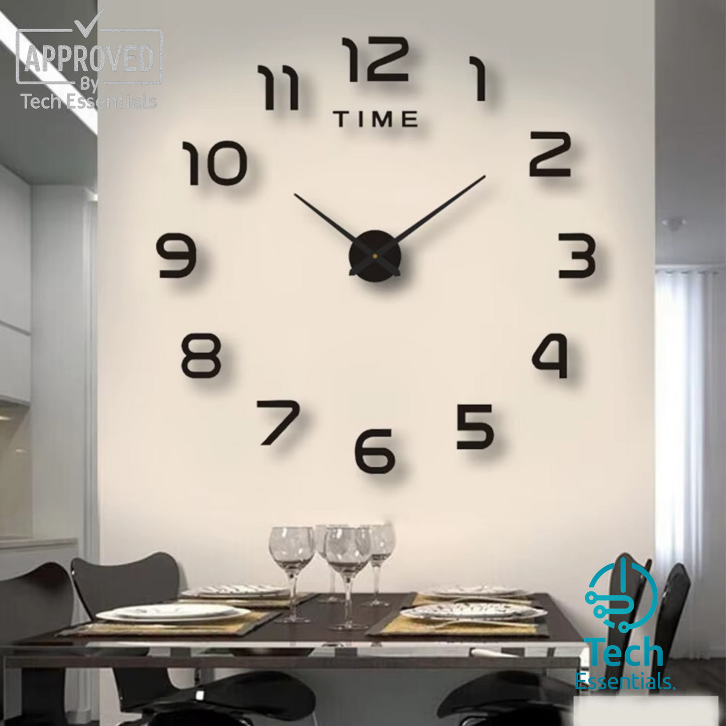 TECH ESSENTIALS — 3D Wall Clock