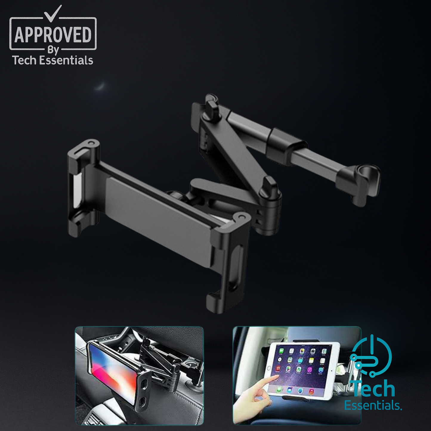 TECH ESSENTIALS — Universal Phone & Tablet Mount For Cars