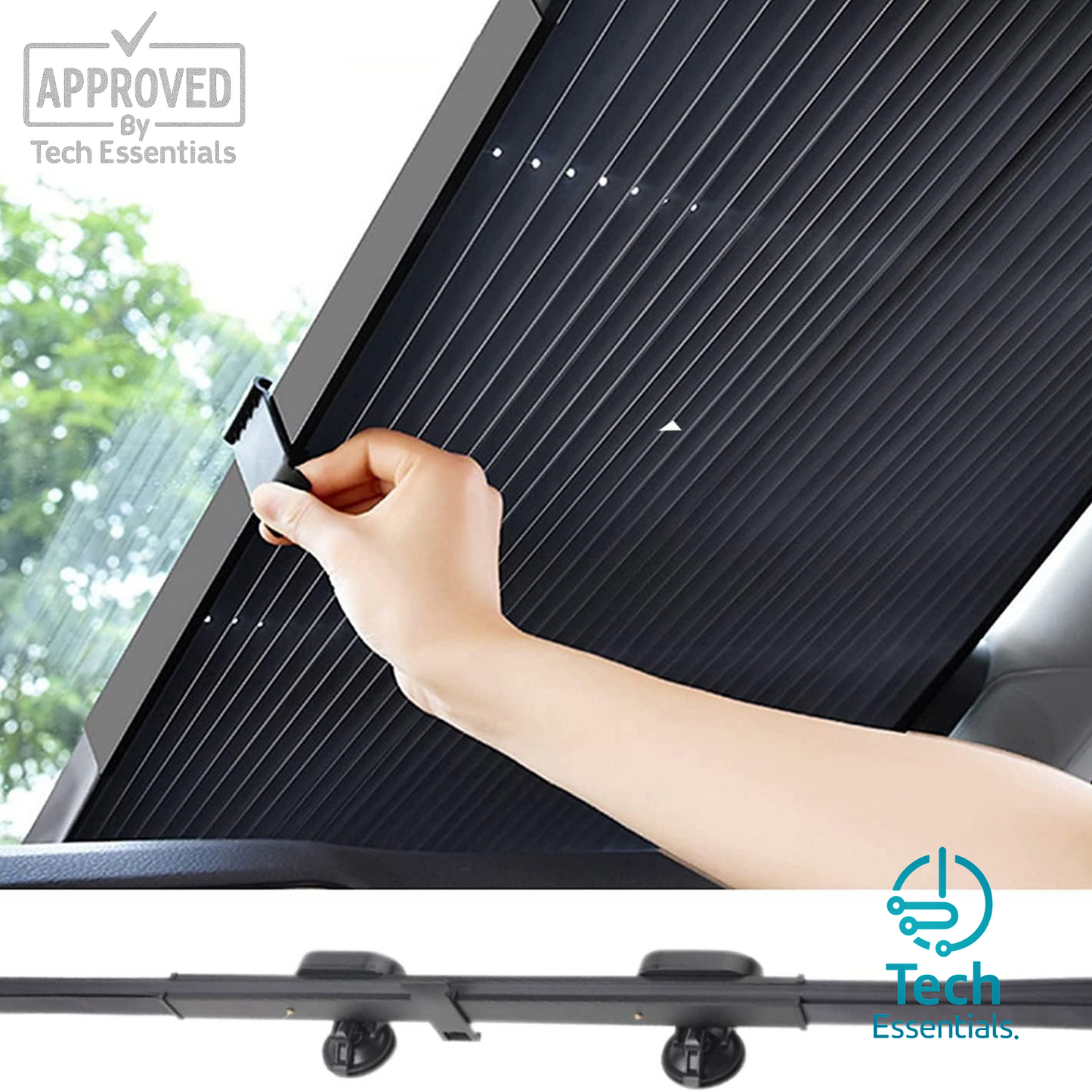 TECH ESSENTIALS — Retractable Car Windshield Sunshade