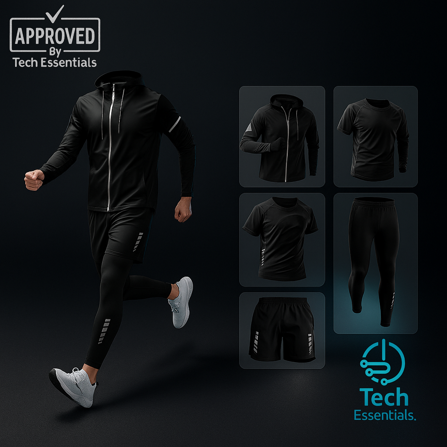 TECH ESSENTIALS — Cool Fiber Fitness Tracksuit