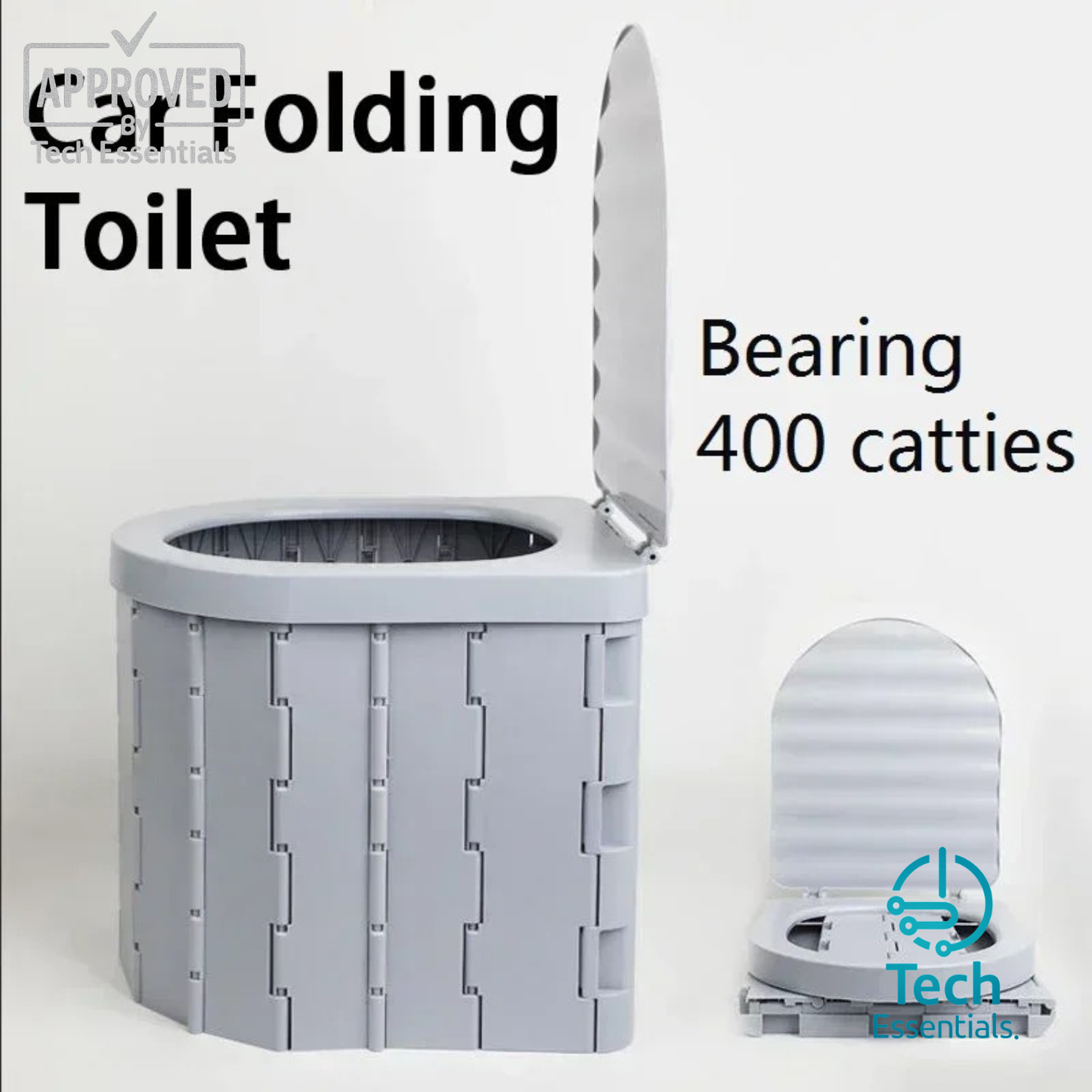 TECH ESSENTIALS —Portable Folding Toilet
