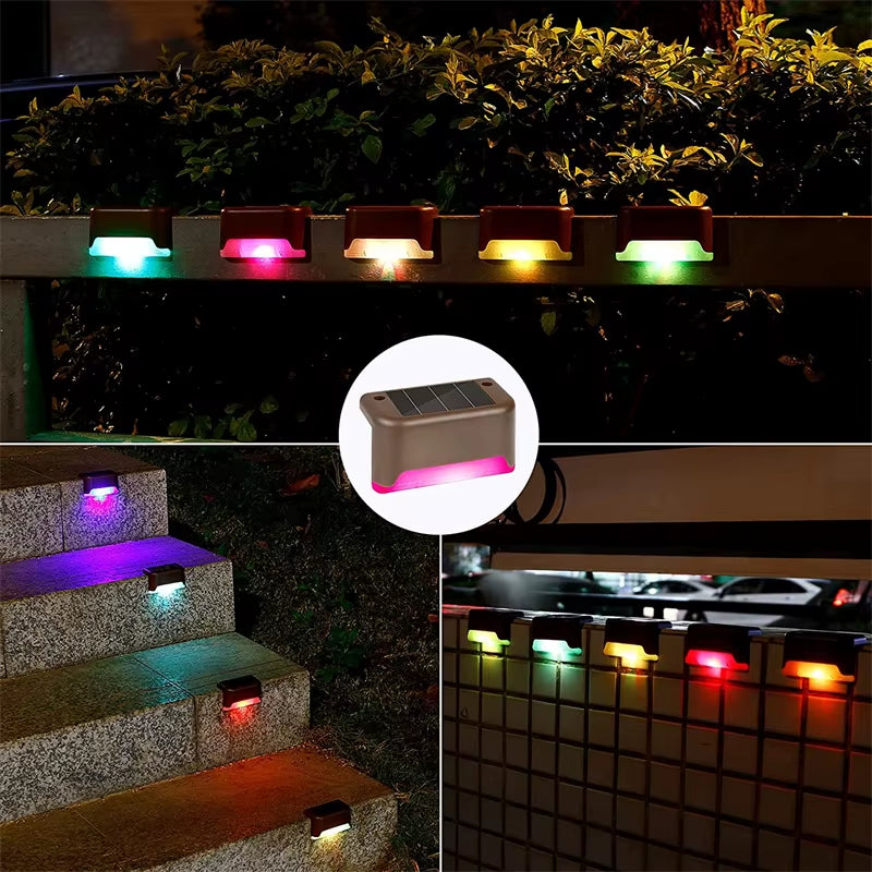 2/4/8/16 Pack Solar Deck Lights LED Waterproof Outdoor Solar Powered LED Step Lights for Decks Stairs Patio Yard Garden Decor